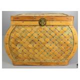 Hinged Woven Hamper