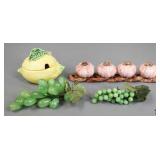 Ceramic/Glass Decor 4pc