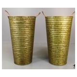 Ashland Garden Metal Containers 2pc