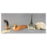 Quartz , Steel Image Figure, Decor 4pc