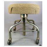 Pedigo Chrome Rolling Stool