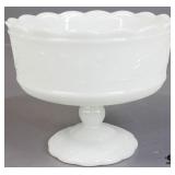 Milk Glass Compote
