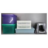 Plastic Containers/Rubbermaid Step Stool 5pc