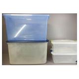 Sterilite Plastic Containers 4pc