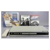 Magnavox DVD Player W/History, Deadwood DVDs