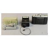 Vintage Camera & Flashes 3pc