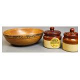 McCoy Pottery Bowl+ 3pc