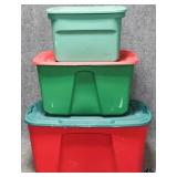 Plastic Storage Containers 3pc