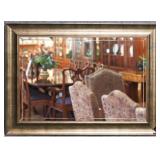 Framed Beveled Mirror