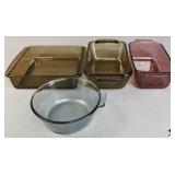Pyrex & Anchor Hocking Bake Ware 4pc