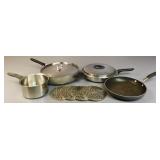 Cooking Pans including Calphalon/Trivets 10pc