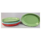 Fiesta Ware Plate/Platters 7pc