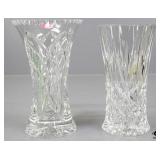 Crystal & Glass Vases 2pc