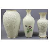 Lenox Vases 3pc