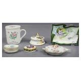 Misc. Decor Including Nippon Salt Cellars 11pc
