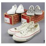 Womens Size 7 Vans & Converse 3pr
