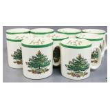 Spode "Christmas Tree" Cups 9pc