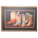 Franco "3 Pairs of Cowboy Boots" Canvas Print