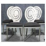 4pc Metal Dining Chairs