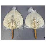 Decorative Feather Fans 2pc