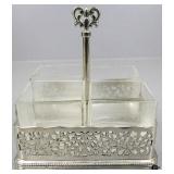 Metal & Glass Divided Decor