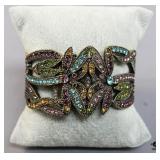 Heidi Daus Rhinestone Cuff Watch