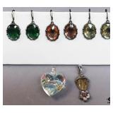 Pendant w/Sterling Silver & Costume Jewelry 5pc