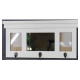 Mirror w/Hooks & Picture Frames