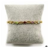 Sterling Silver Gemstone Bracelet