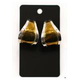 Jeep Collins Sterling & Brass Earrings