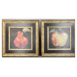 Framed Printed Canvas Art 2pc