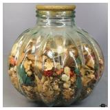 Large Pier One Jar w/Potpourri