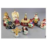 Christmas Ornaments including Waterford 9pc