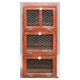 3 Tier Wood Storage Cabinet
