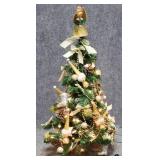 Mini Pre-Lit Decorated Christmas Tree