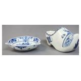Delft Shoe & Ashtray / 2pc
