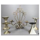 Wall Sconce & Candle Holders / 5pc