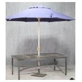 Metal Patio Table w/ Umbrella