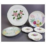 Decorative China Plates & Bowls 6pc