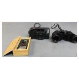 Pocket Watch, Binoculars, Camera