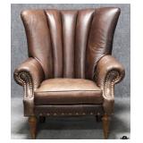 Southern Furniture Leather Wingback Chair