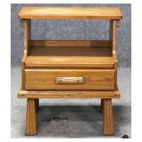 Ranch Oak Nightstand W/ Drawer