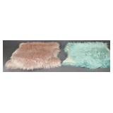 Colorful Faux Fur Rugs NWT