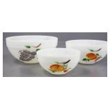 Fire King Painted Mixing Bowls