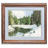 Double Matted Framed Print Signed Larry Dyke