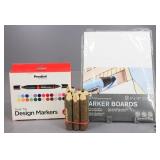 Art Supplies, Marker Board, Markers