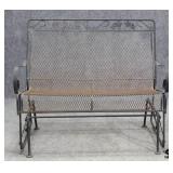 Rocking Metal Patio Bench