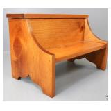 Wood Step Stool w/Storage