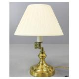 Brass Tone Swing Arm Lamp
