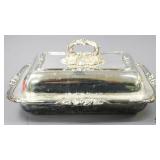 Silver Plate Covered Serving Dish